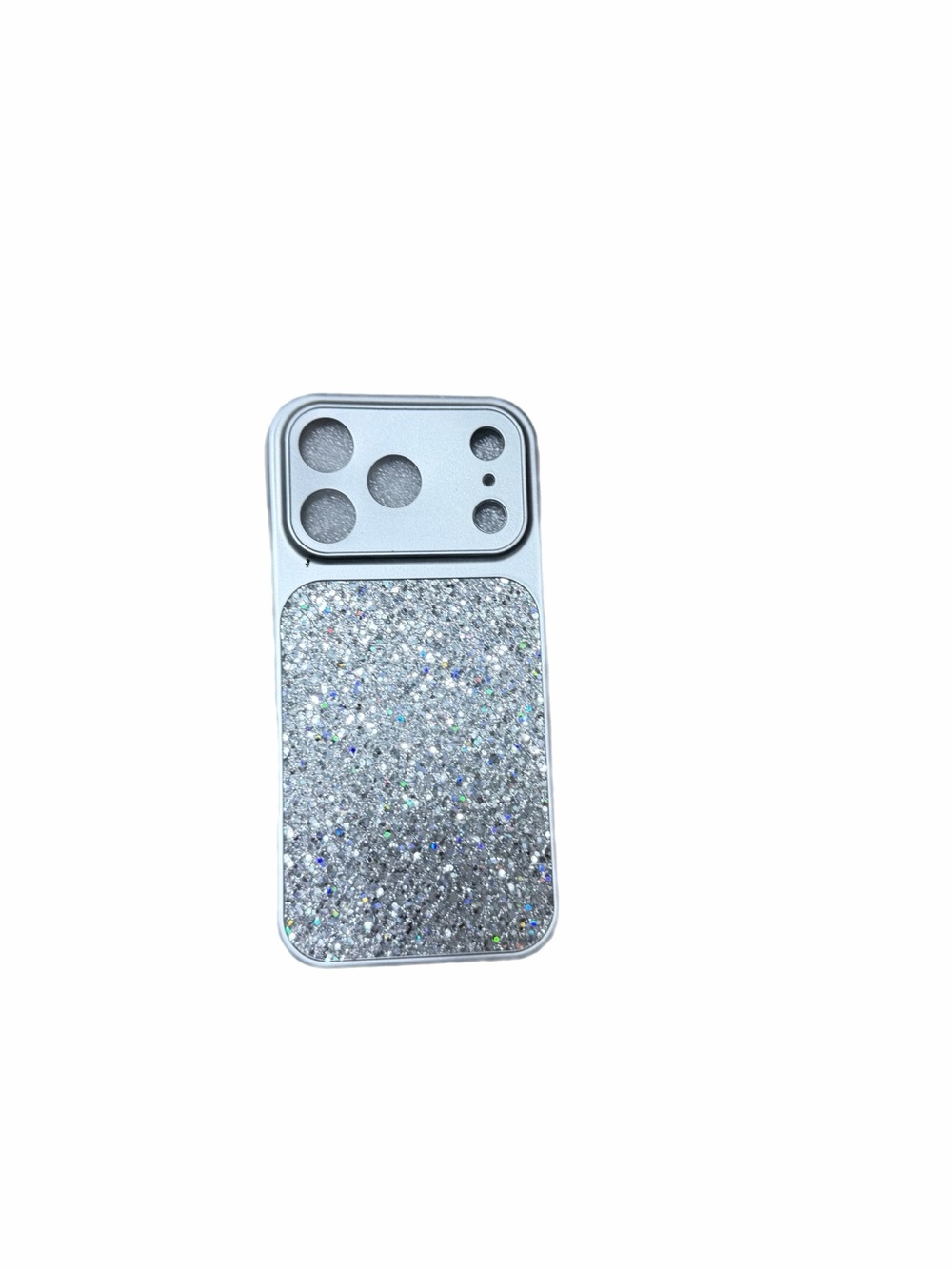 Silver Glitter Phone Case - Sparkling Silver for IPhone 17 pro